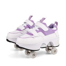 Four Wheels Pop Out Skate Shoes Sports Training Casual Roller shoes