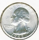 1948 Silver Washington Quarter !! Mint State !!