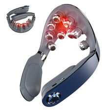 SKG Foldable Neck Massager for Pain Relief Deep Tissue Vibration Cordless Tra...