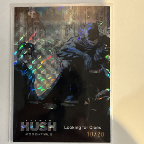 DC Batman HUSH Essential Cards "Looking for Clues" 10/20 Gold Prismatic Foil