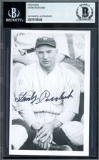 Stan Coveleski Beckett BAS Signed Photo Postcard Autograph