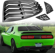 2008-2023 Rear Side Window Louver Windshield Sun Shade Cover ABS Black