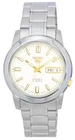 Seiko 5 Automatic 21 Jewels Stainless Steel White Dial SNKK07J1 30M Mens Watch