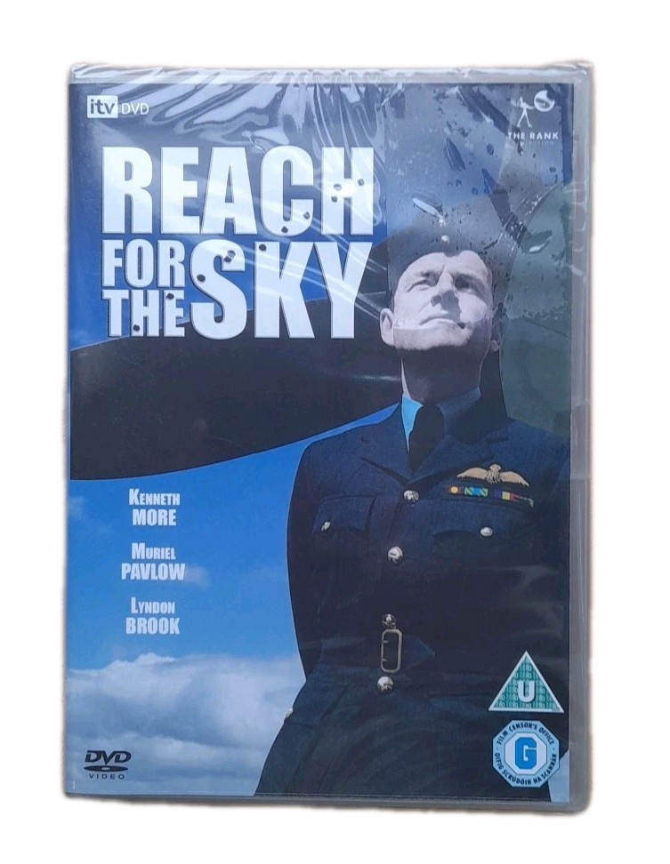Reach For The Sky DVD Kenneth More 1956 B&W Biopic WW2 RAF Drama Movie - New