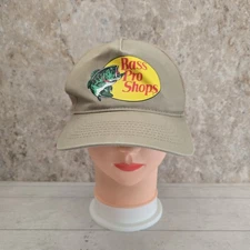 Bass Pro Shops Tan Beige Trucker Snapback Adjustable Hat