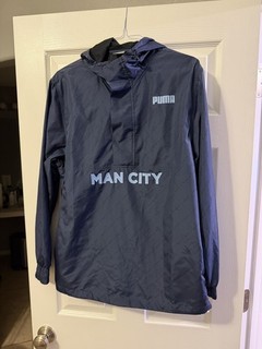 MANCHESTER CITY FC WIND BREAKER SIZE MEN’S LARGE OFFICIALLY LICENSED