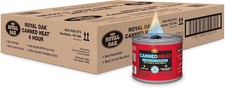 Royal Oak Canned Heat 12 Pack 6 Hour Chafing Fuel, Easy Open, Resealable,... 