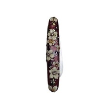 "Decorated" Diamond Line  Floral Florist Knife Design By Nail Artist