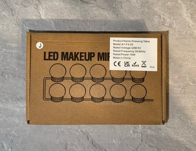 10 Stück USB LED Birnen Spiegel Leuchten Waschtisch Make-up Badezimmer Schminktisch