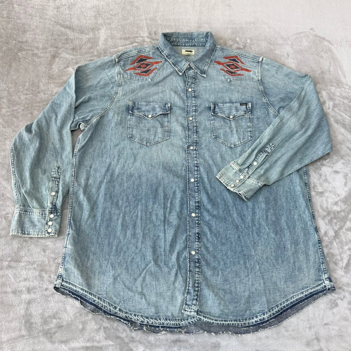 Polo Ralph Lauren Denim Big & Tall Casual Button-Down Shirts for