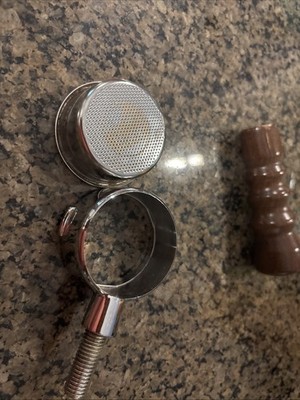 La Pavoni Professional Bottomless 51mm Portafilter W/ Rosewood