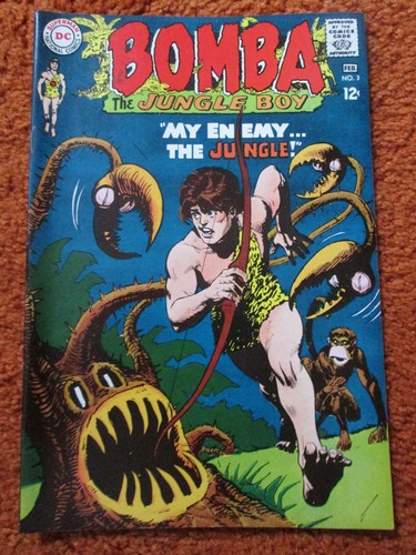 Bomba the Jungle Boy #3 (DC Comics January-February 1968) Extra Fine