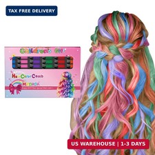 New Hair Chalk Comb Temporary Hair Color Dye for Girls Kids, Washable Hair Chalk