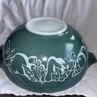Vintage Pyrex 4 Qt 444  Cinderella Fruit Salad Bowl 1960 Promotion Rare