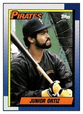 Junior Ortiz 1990 Topps #322 Pittsburgh Pirates VTG Baseball *318B
