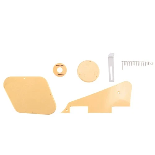 1 Set Gelb Pickguard Hohl Raum Schalter Abdeckungen Pickup Plate B1452