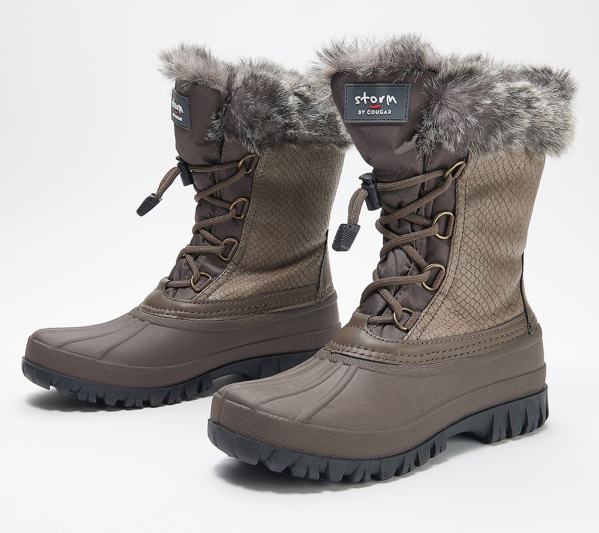Waterproof Boots Qvc Winter Boots Storm By Cougar Waterproof Faux