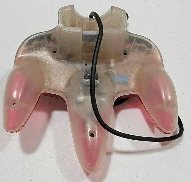 Nintendo N64 Clear RED Controller OEM Funtastic TIGHT STICK Clean - Image 2 of 2