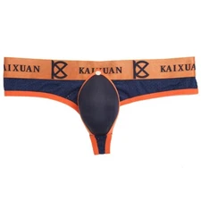 Mens G String Bikini Thong Removable Big Pad Pouch Jockstrap Gay Mesh Underwear