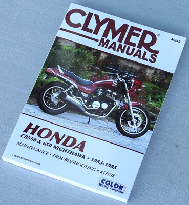 1983-1985 Honda CB550 CB650 CB 550 650 Nighthawk CLYMER REPAIR