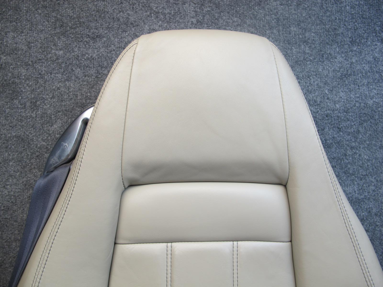 07-11 BENTLEY CONTINENTAL GTC CONVERTIBLE FRONT & REAR LEATHER SEAT BEIGE SET