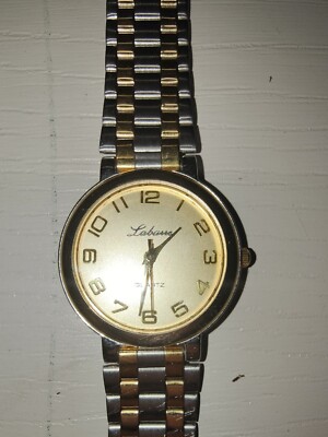 Vintage Ladies LaBarre 18ct Gold Plated Quartz Watch Working