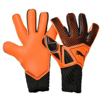 PUMA Goalkeeper Gloves Future Grip 2.1 Uprising Pack Orange/Black Size 10 Soccer