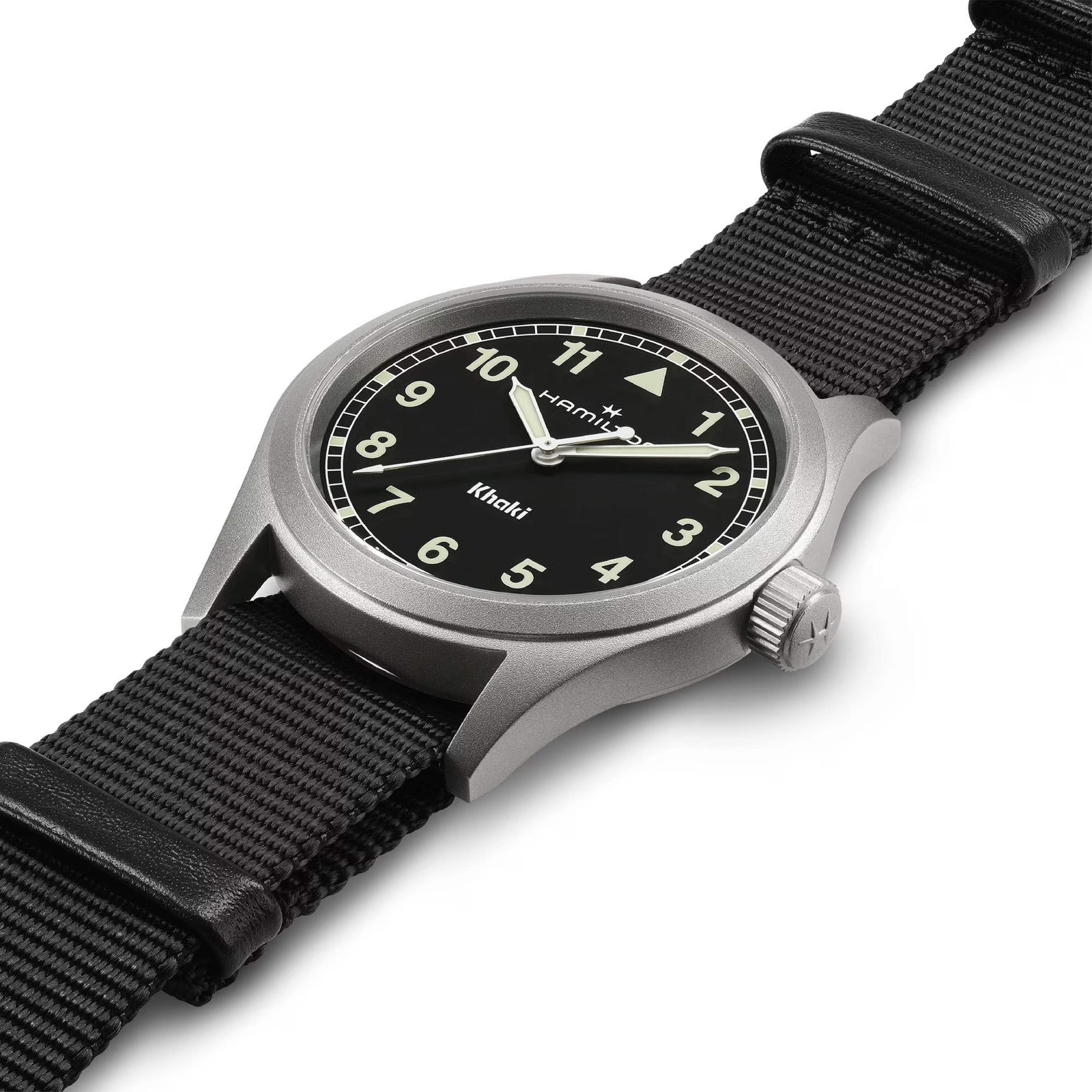 Khaki Field Black / Textile | Black Dial Wristwatch H69401430 | eBay