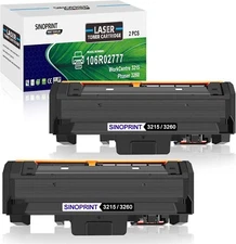 4-Pack Bundle Compatible Black Toner Cartridges for Xerox 106R02777 Phaser 3260