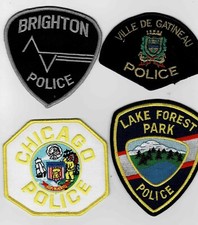 4 Police patches - Lot # 1.