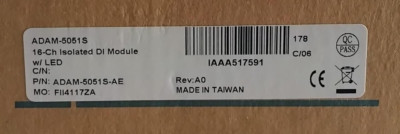 Advantech - ADAM-5051S-AE/ ADAM-5051S - DIGITAL  IP CIRCUIT MODULE - NEW BOX