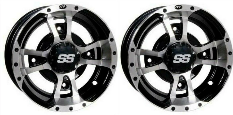 ITP 10" Front SS112 Machined Black Sport Wheels YFZ450 Raptor 700 660 Banshee - Image 3 of 3