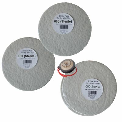 3x Filterpads 100 fein 2x Pack für das Better Brew MK4 Weinfilter Homebrew