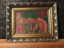 Gemälde, Liegender weiblicher Akt signiert - COLLINASY 1907-1963 Expressionismus
