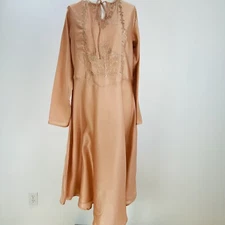 Gulzar Islamic Abaya Indian Muslim Women Hijab Burqa Dress Mauve Size X-Large 