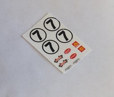 1/32 Strombecker Eldon slot car WATERSLIDE Decal Sheet 7 CHAPARRAL 2H