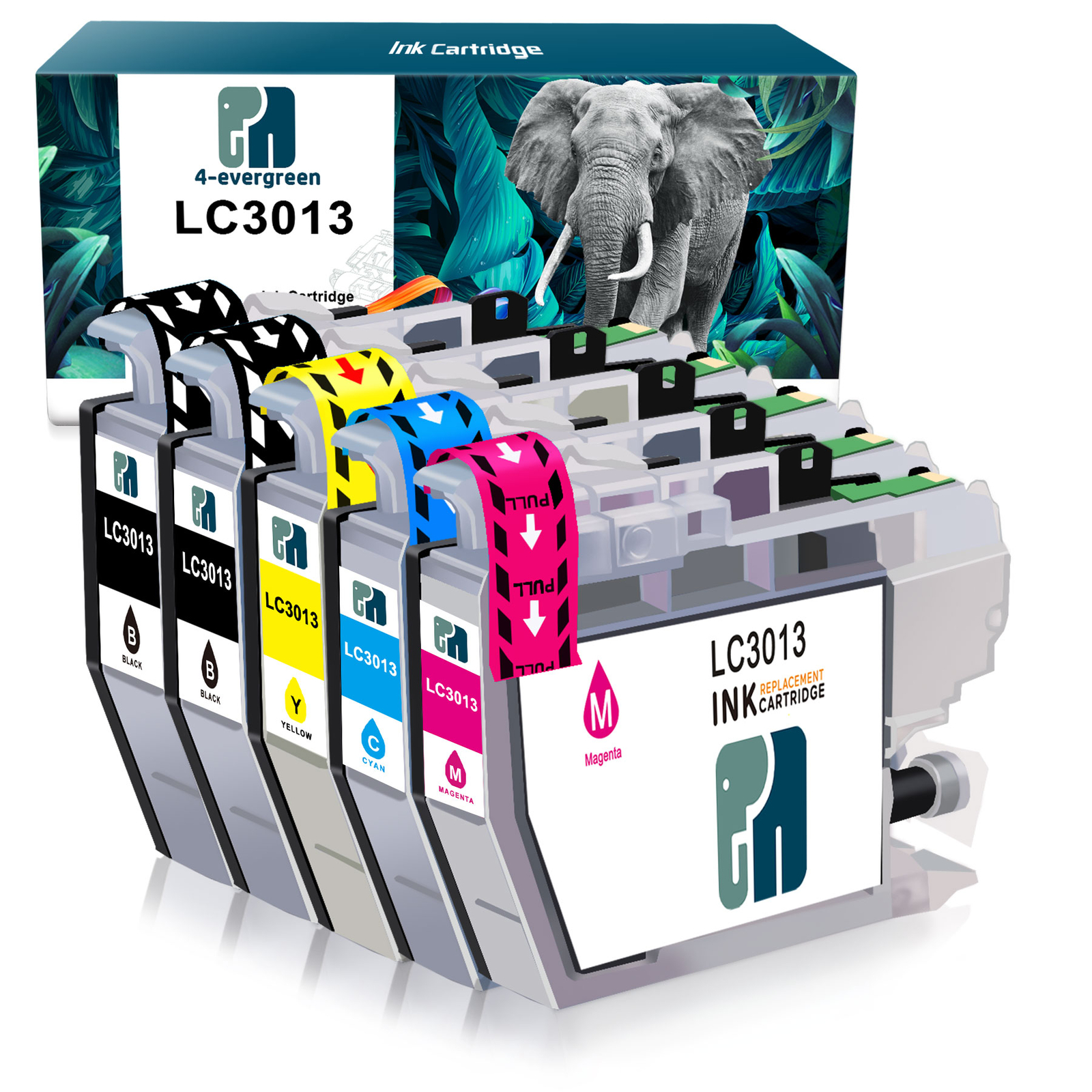 5PK LC3013 LC3011 Ink Cartridge Compatible for Brother MFC-J491DW J497DW J690DW