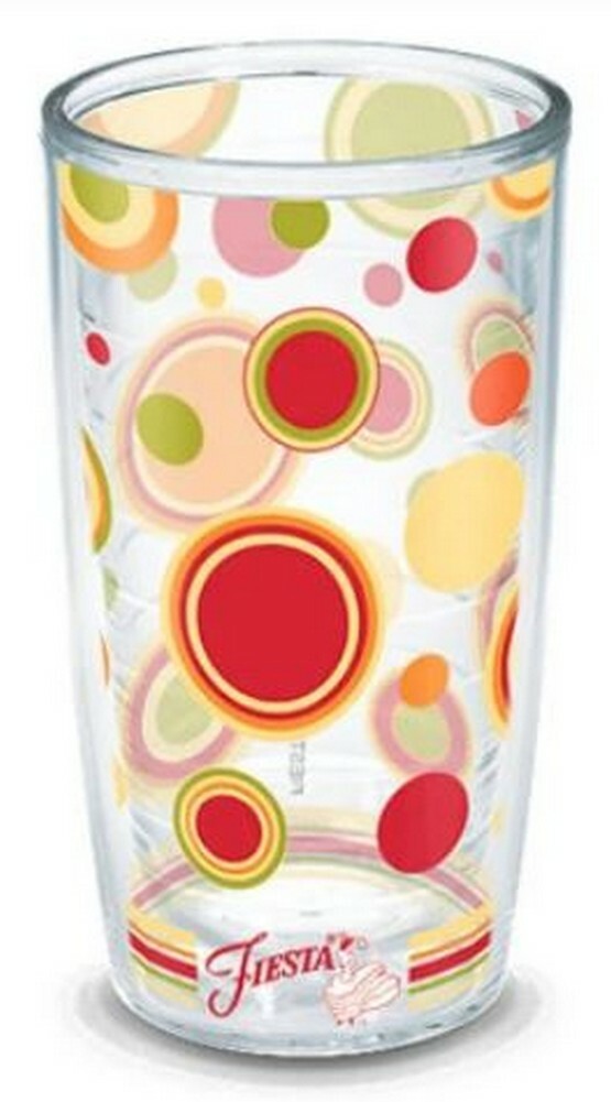 Tervis 16 oz Fiesta Sunny Dots Tumbler Mug Travel Cup w/ Lid Dishwasher Safe USA eBay