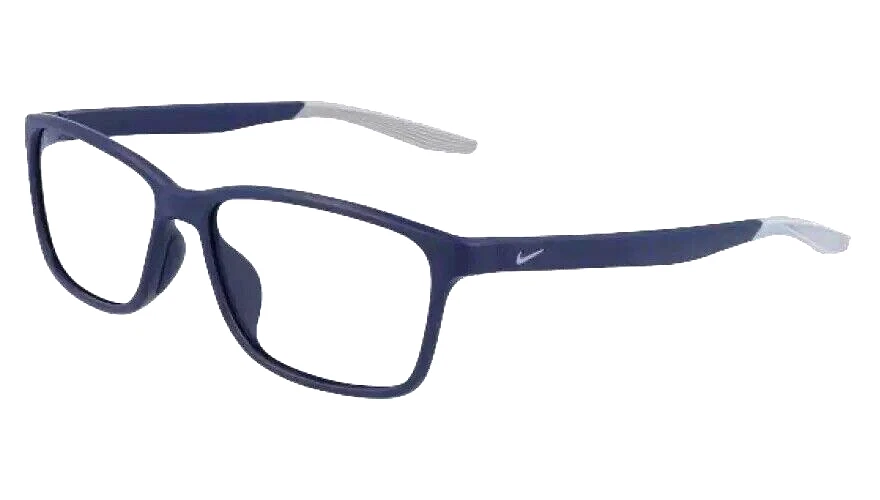 NIKE 7118 413 BLUE GREY EYEGLASSES FRAME 57-14-140 - Image 3 of 3