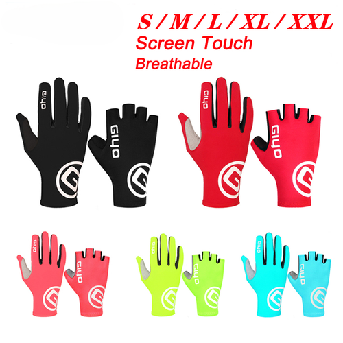 Touch Screen Full Half Finger Gel Breathable Sports Bicycle Gloves Bike Gloves - Picture 1 of 34
