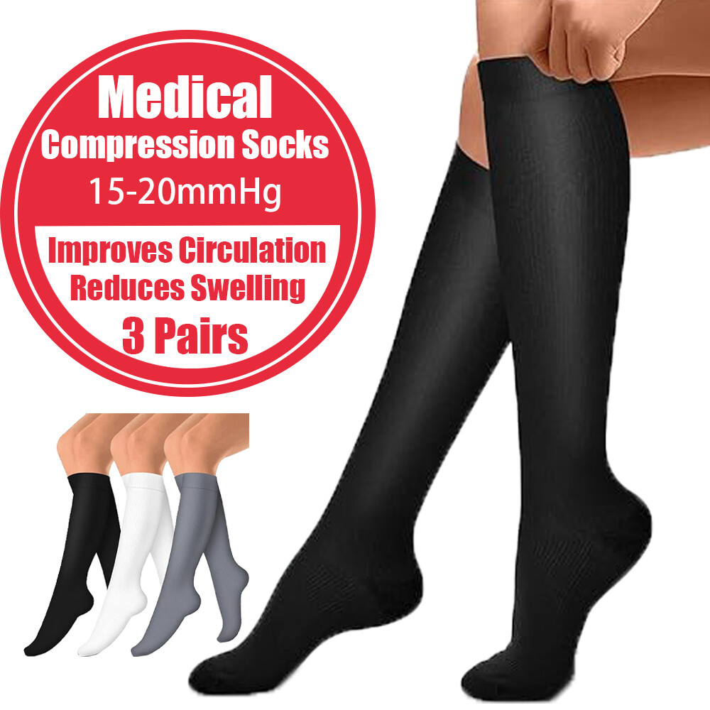 SAOLA 3 Paia Calze Unisex Complete Suola Imbottita Non Leganti Top Diabetico Sopra il Polpaccio