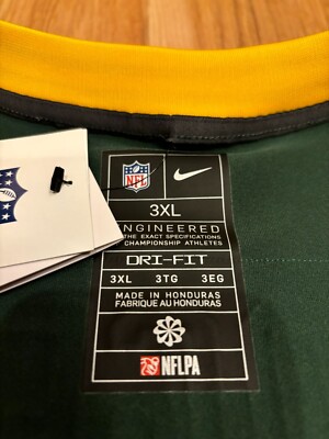 AARON RODGERS Green Bay Packers Nike Vapor Limited Home Jersey