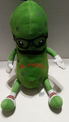 Fiesta Mr Pickle Glasses Mustache 16'' Plush Green