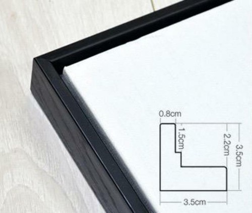 Stretched White Canvas for Oil Acrylics Painting - Canvas + Framed Ready Quality - Picture 2 of 17