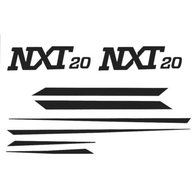 MasterCraft Boat Decal Stickers 750182A | NXT20 Black (Set of 8)