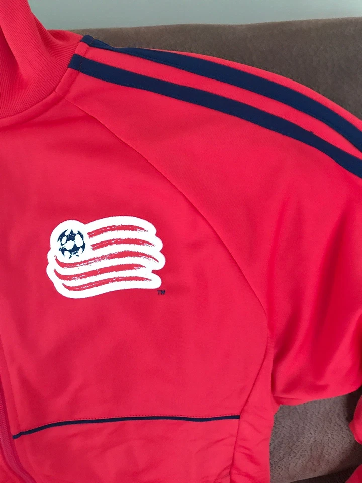 Adidas New England mls soccer Red Anthem Track jacket NWT size Small Men's - Image 3 of 4