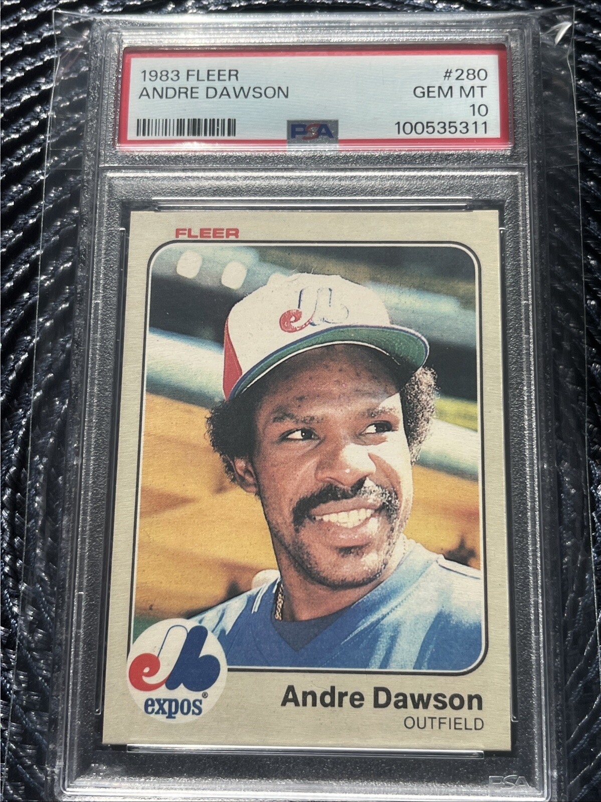 1983 Andre Dawson #280 Fleer PSA 10 Montreal Expos