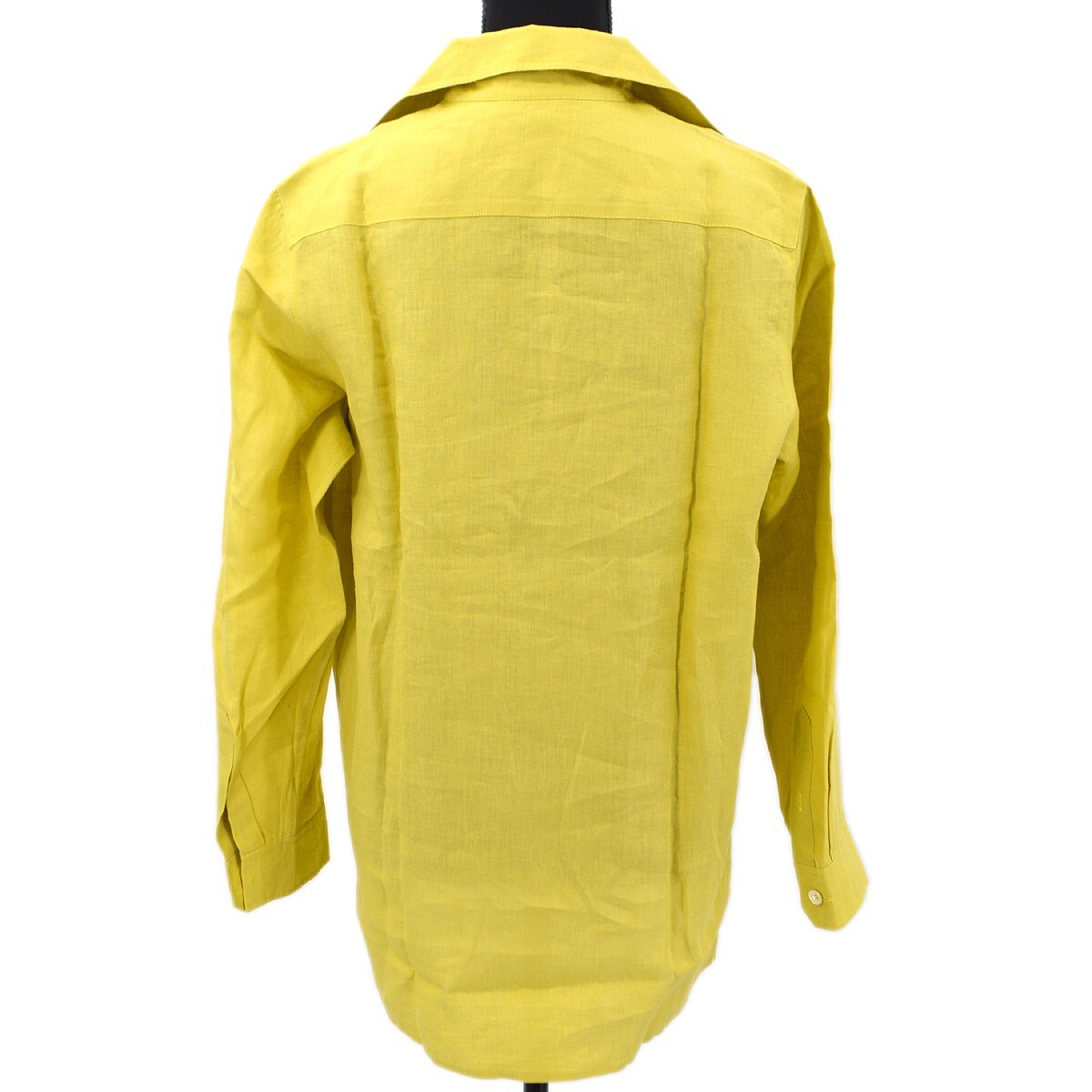 Hermes by Margiela Long Sleeve Tops Shirt #36 Yellow Linen 