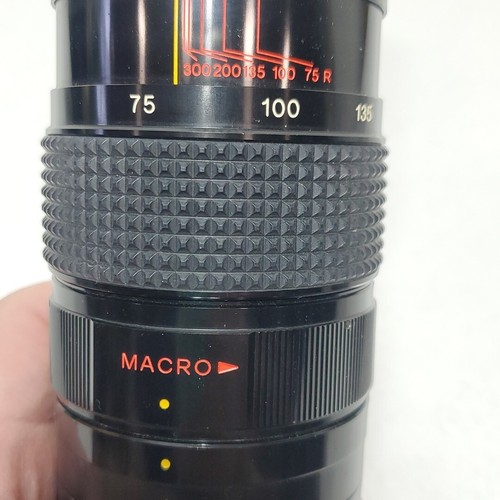 Hanimex Auto Zoom Macro 58 Camera Lens 75-300mm No 8107090 With Storage Case - Picture 9 of 12