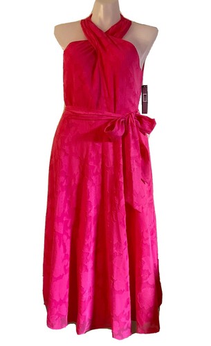 Tahari Light Pink Dress With Printed Black Lace | eBay